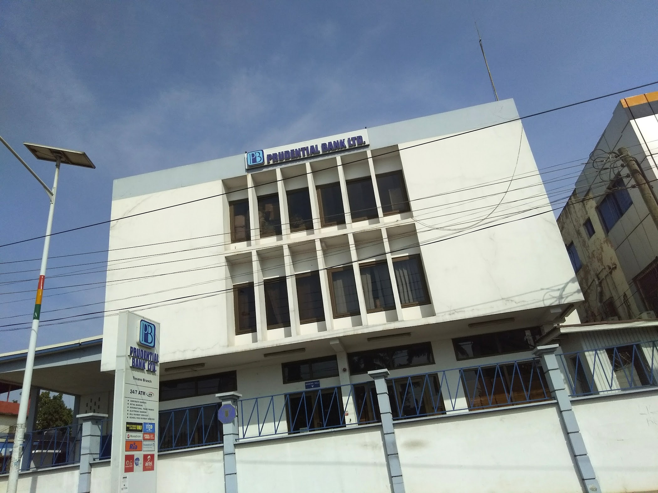 A first look at Prudential Bank | Branch | Tesano, useful for confirming the branch setting and whether this is the right service point in Accra.