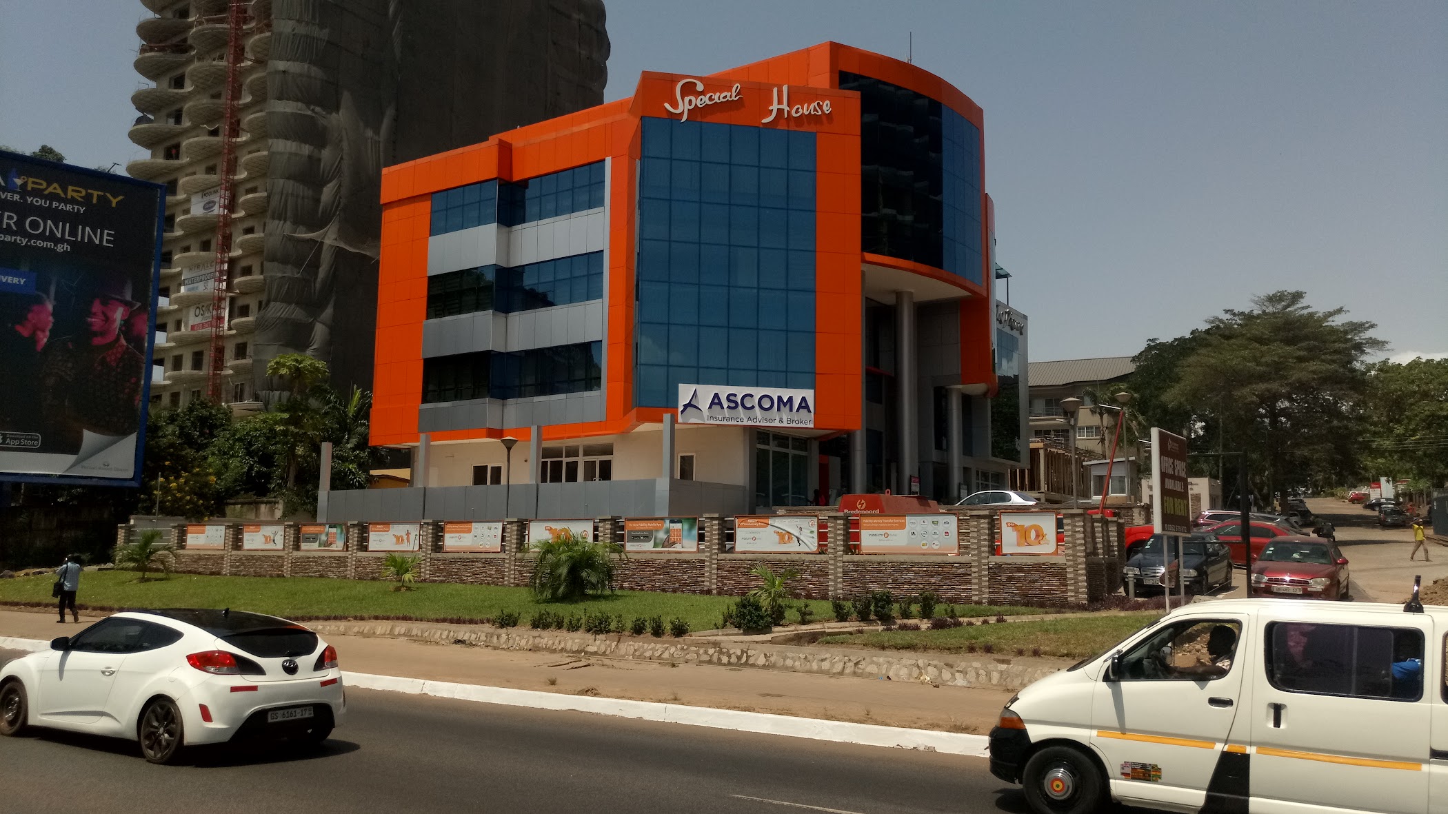 Arrival and context view at ASCOMA Ghana in Accra, Greater Accra Region.