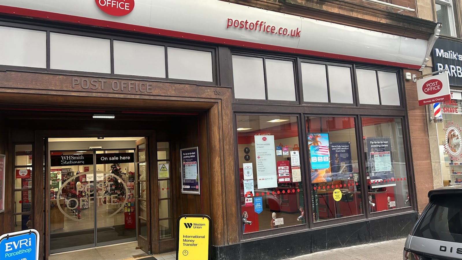 A first look at Glasgow Post Office | UK 🇬🇧, showing the branch setting people need to verify in Glasgow.