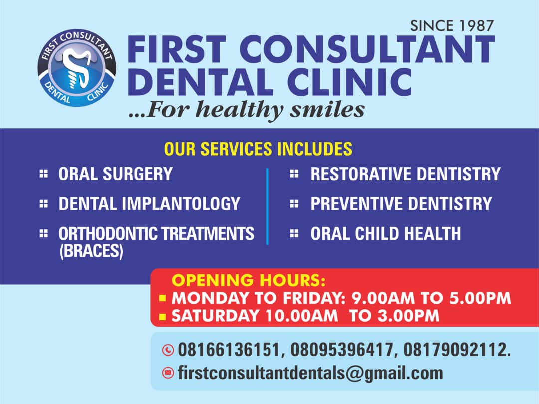 First Consultant Dental Clinic | Ilupeju | Lagos | Nigeria 🇳🇬 — Lagos