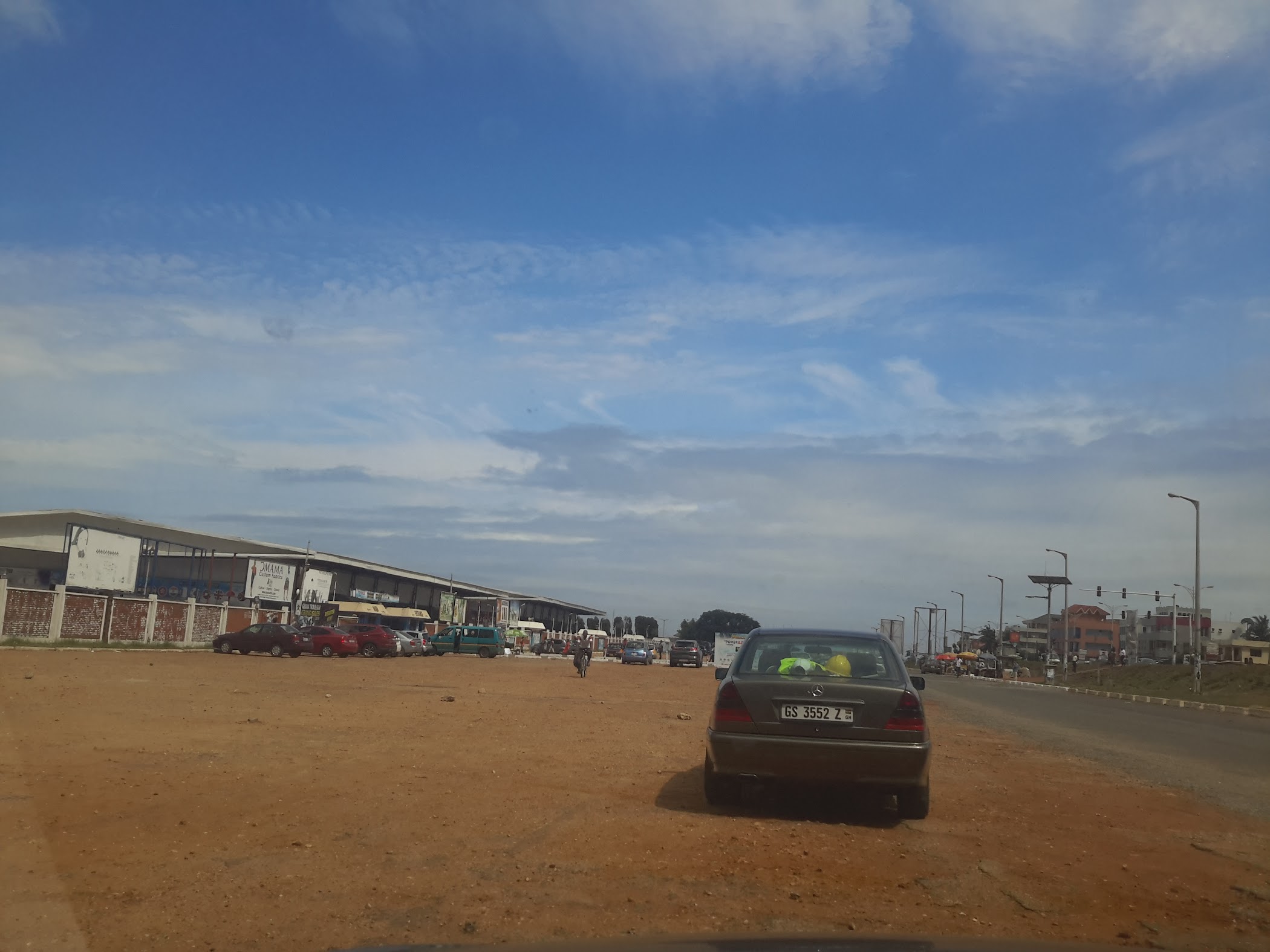 Arrival and context view at Unique Floral Events Centre in Accra, Greater Accra Region.