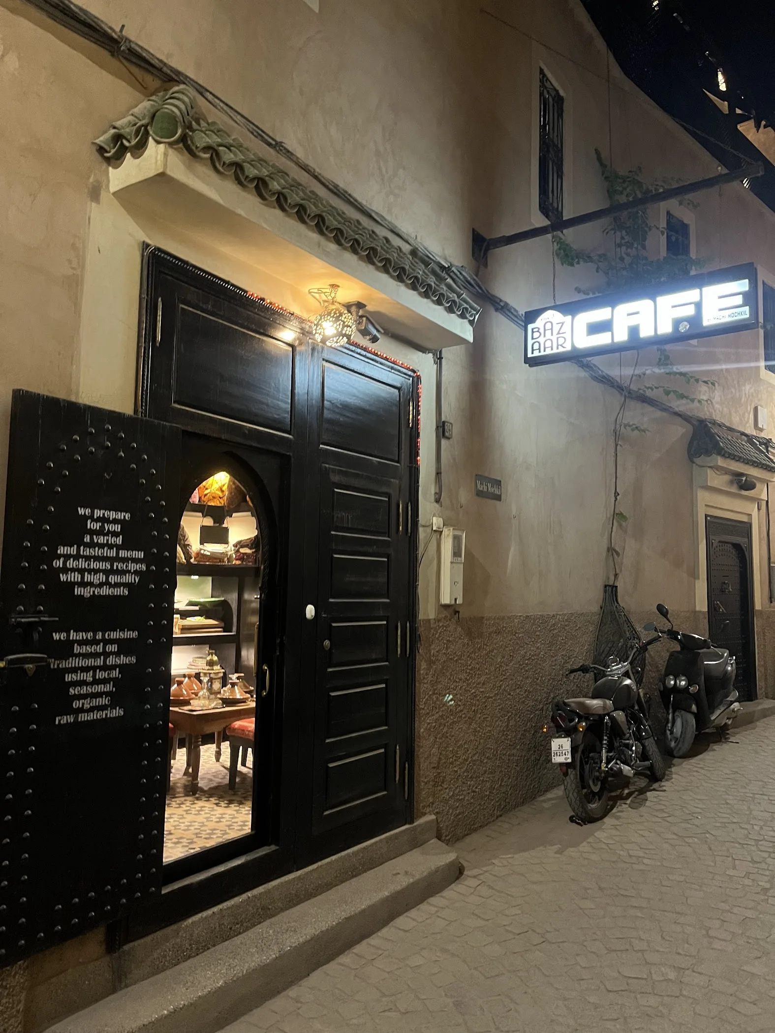 Bazaar Cafe — Marrakesh