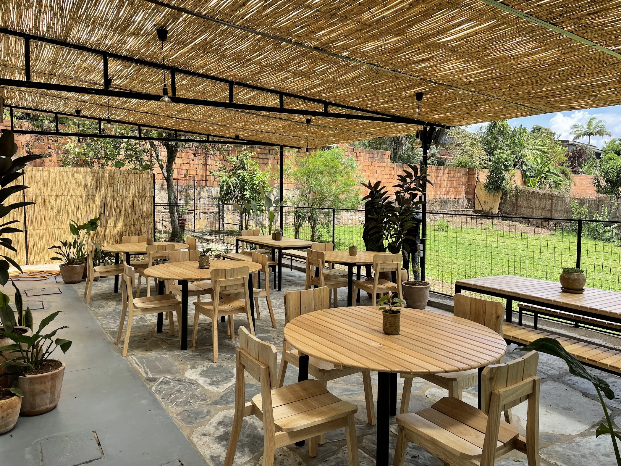 Arrival and context view at Indabo Café Kimihurura in Kigali, Kigali City.