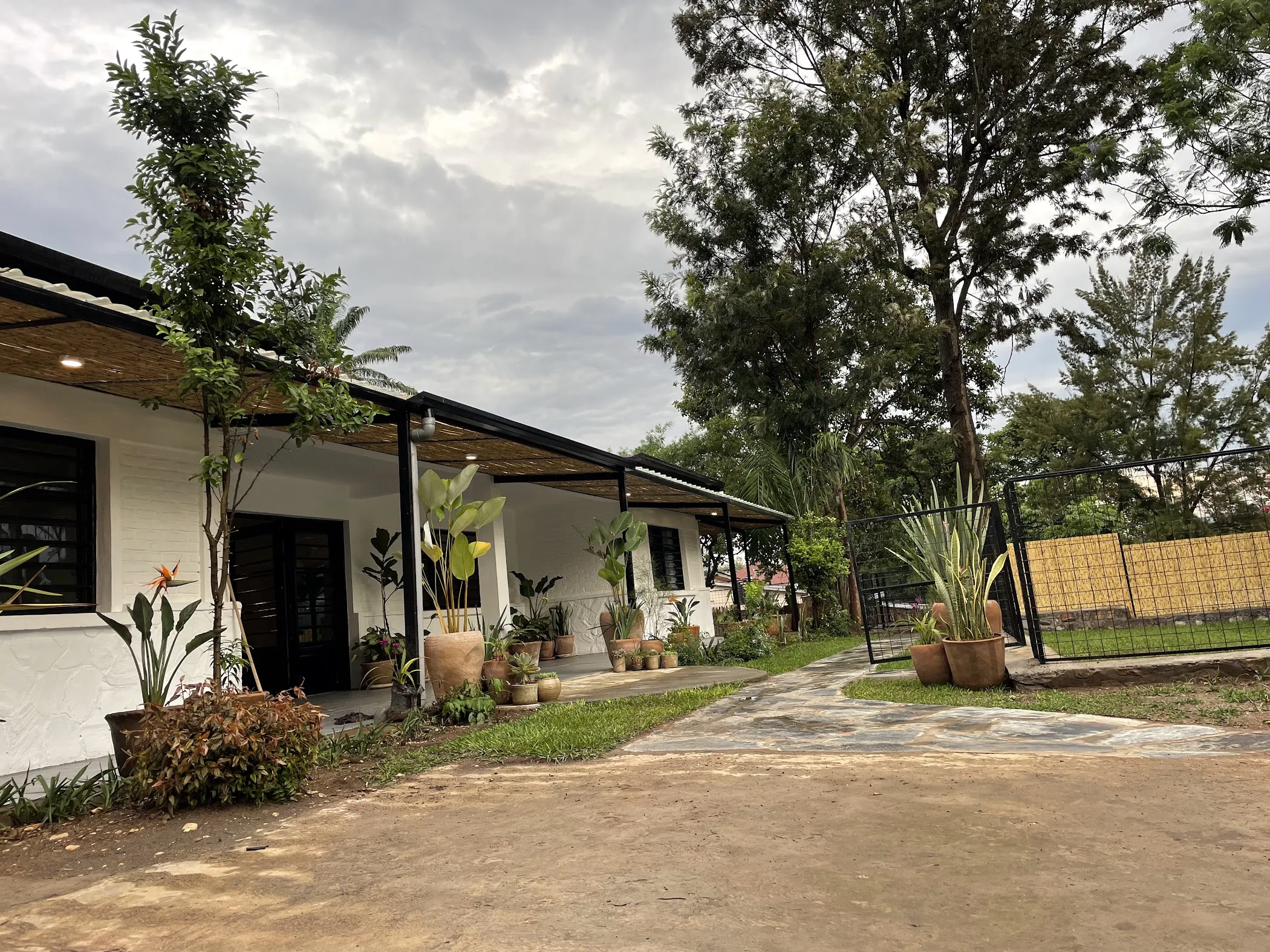 Arrival and context view at Indabo Café Kimihurura in Kigali, Kigali City.