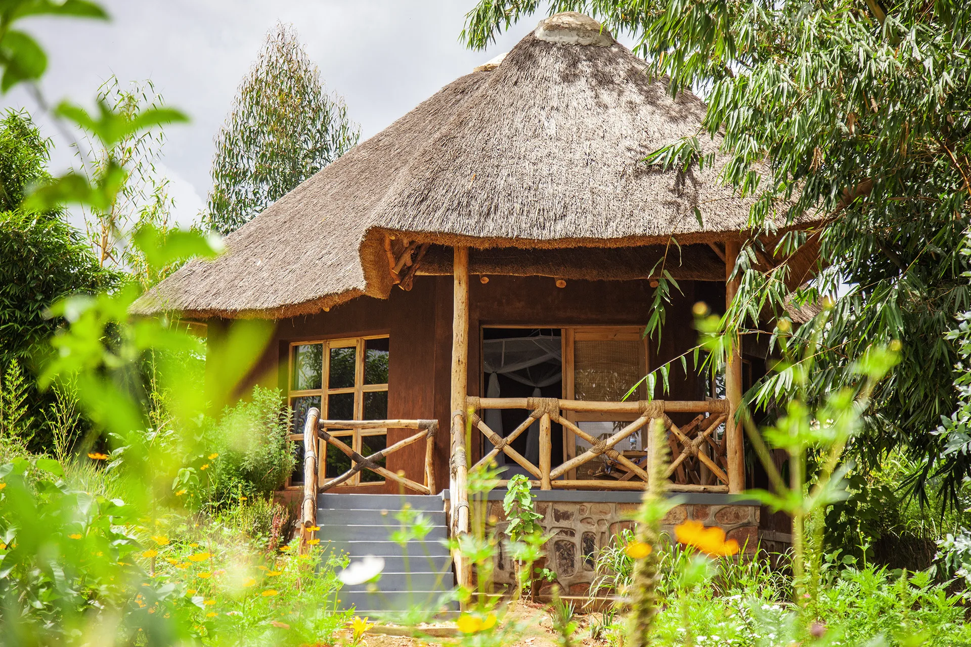 A first look at Rutete Eco Lodge, showing the character of the stay and the kind of arrival it offers in Rwinkwavu.