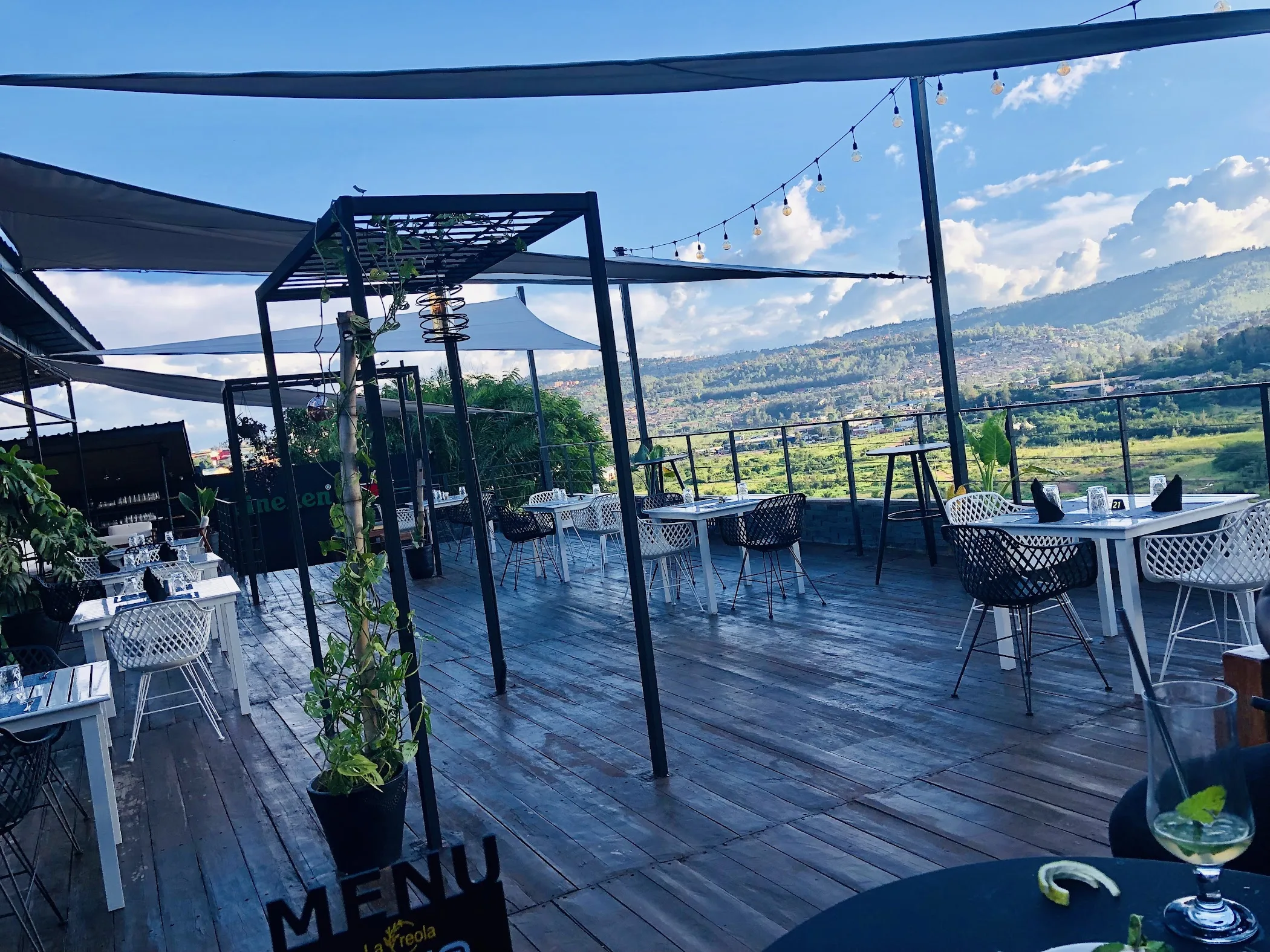 Arrival and context view at La Creola in Kigali, Kigali City.