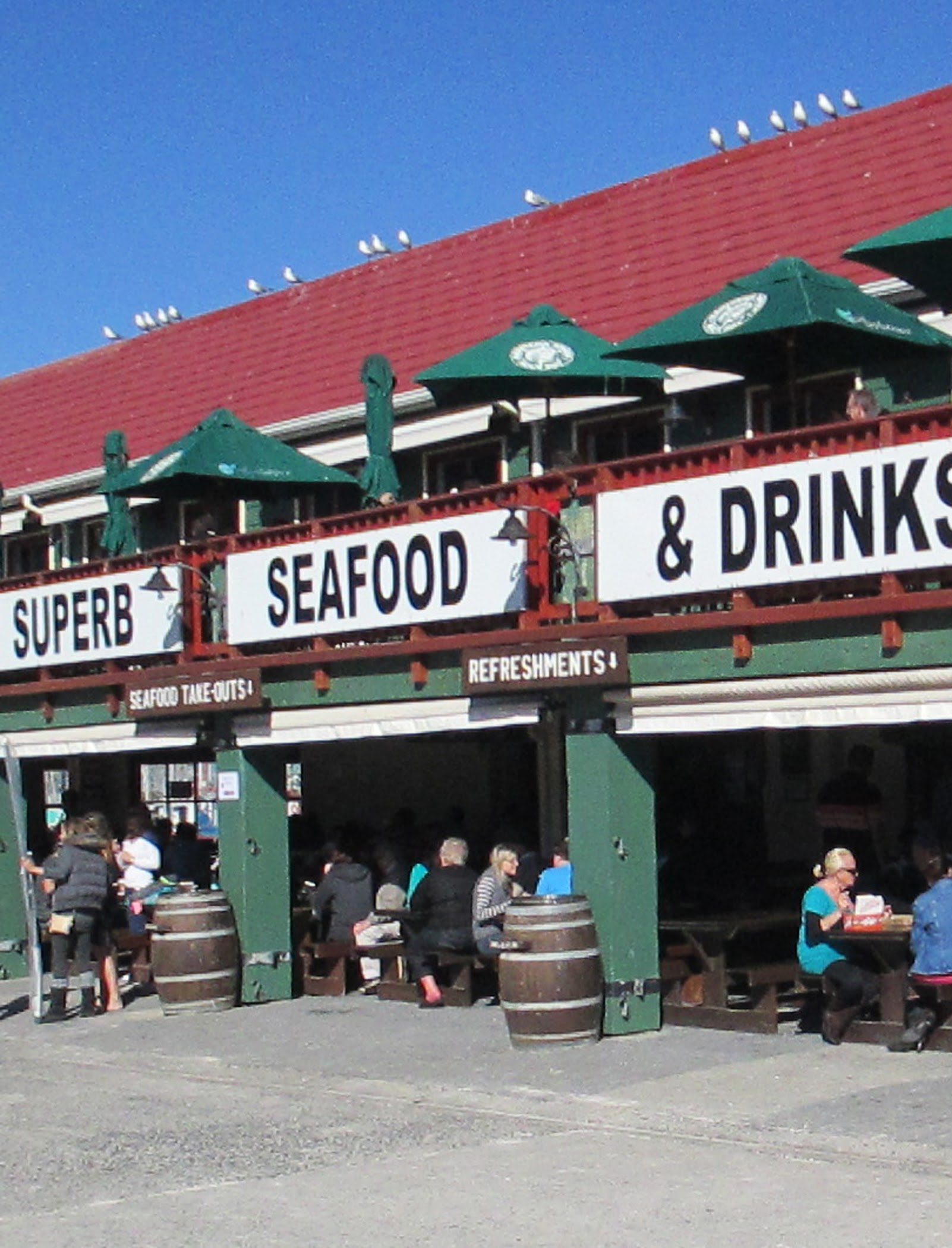 Arrival and context view at Mariner’s Wharf Harbour Front Emporium in Cape Town, Western Cape.