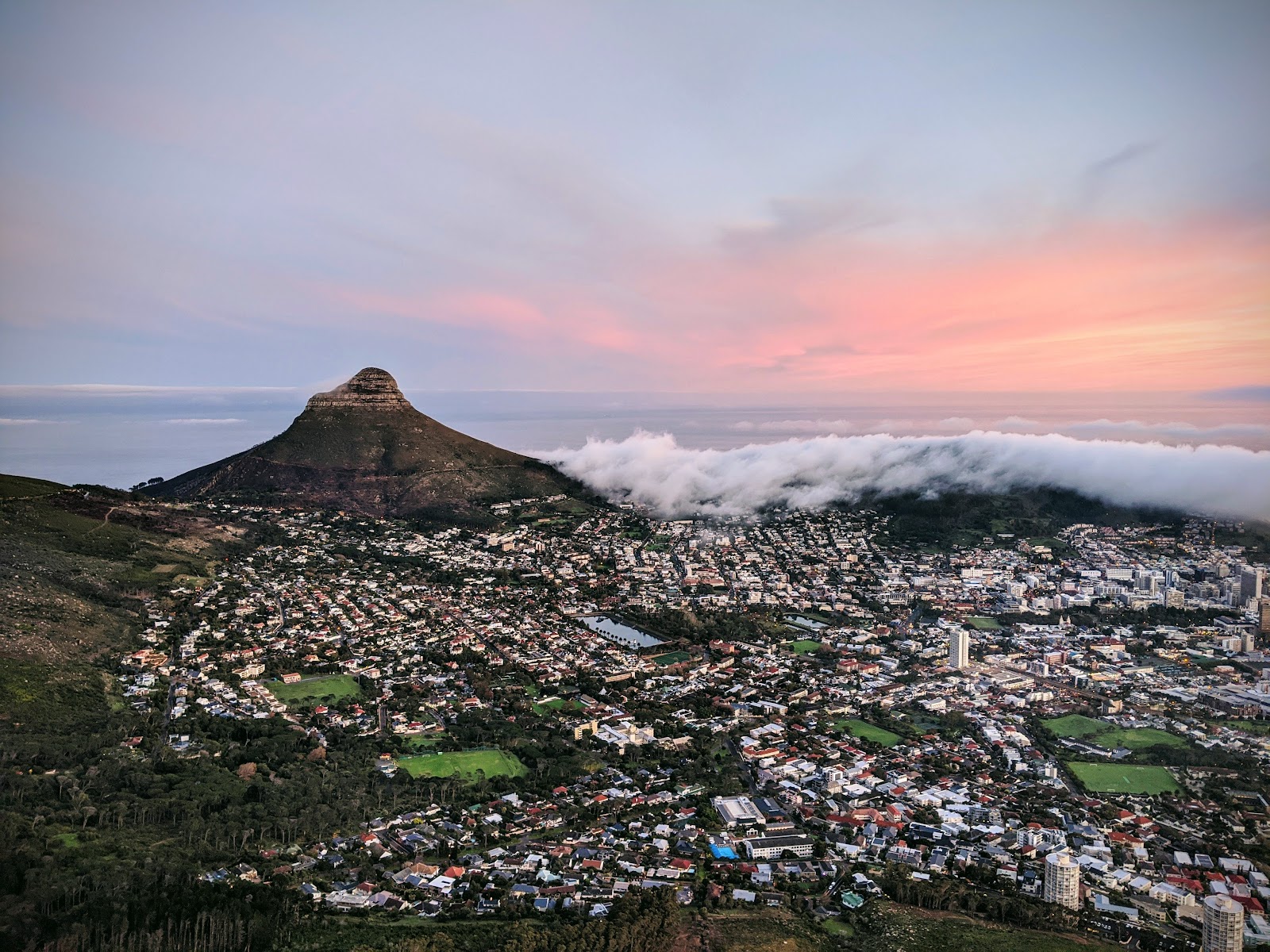Devil’s Peak Hike Start — Cape Town