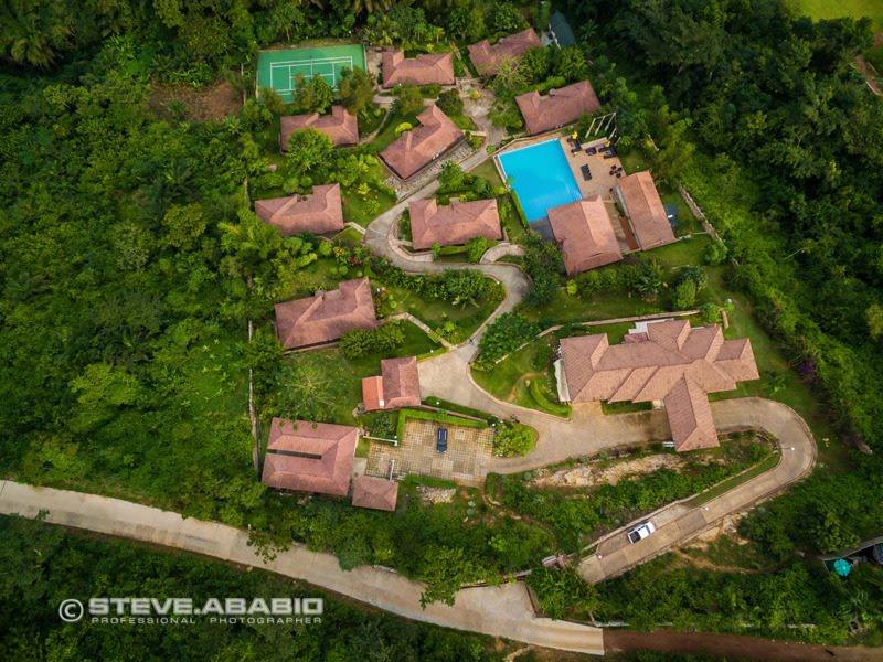 Arrival and exterior context at The Lansdown Resort, Aburi-Ghana in Aburi, Eastern Region.