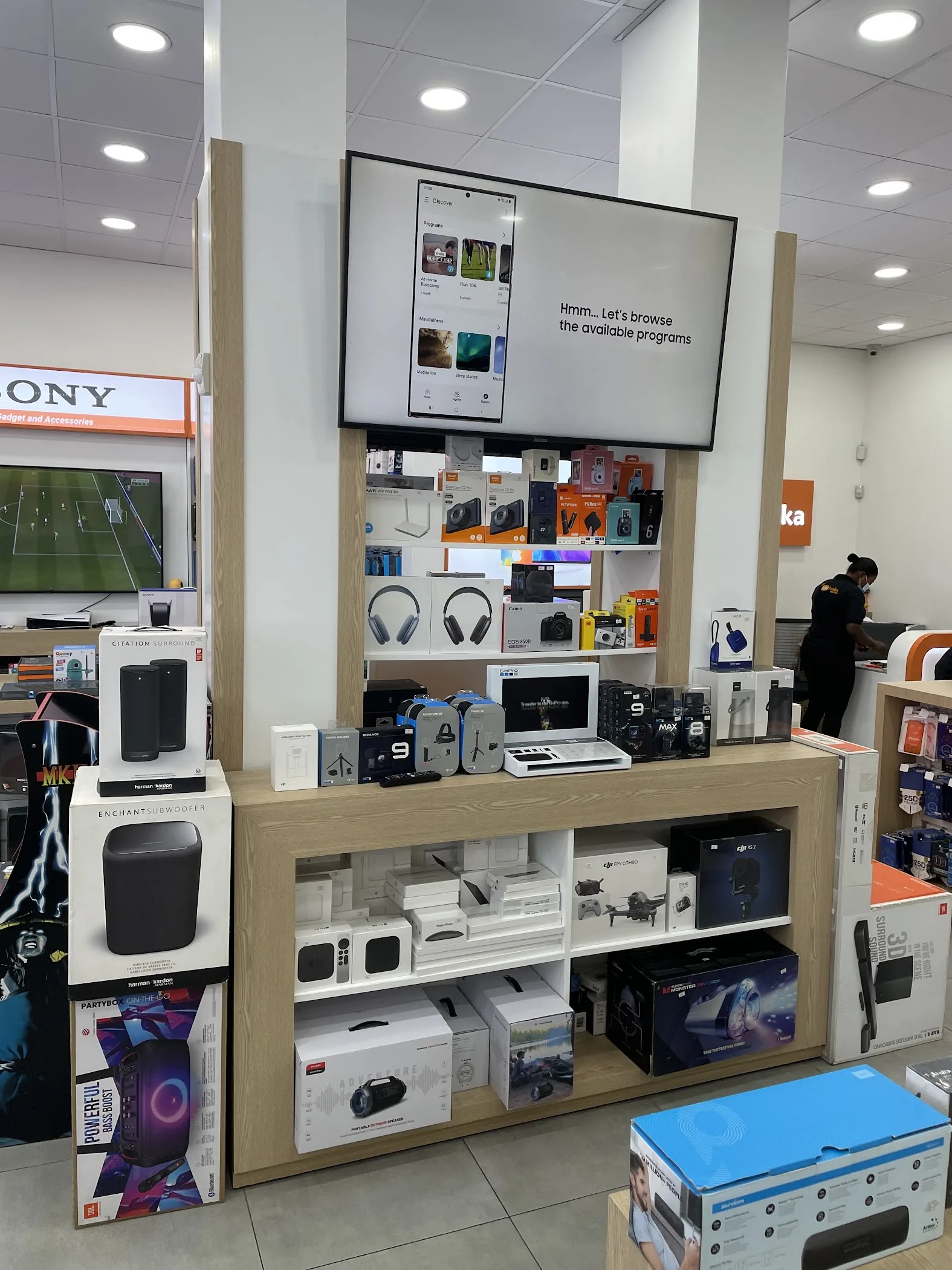 Arrival and context view at Telefonika | Achimota Retail Centre in Accra, Greater Accra Region.