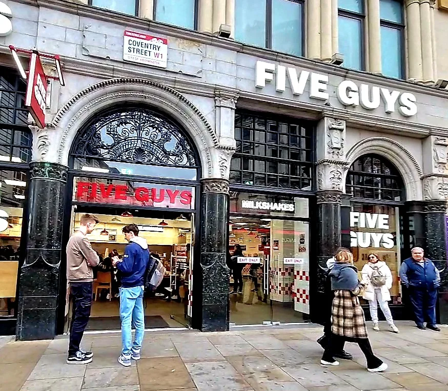 Five Guys | Piccadilly Circus | London