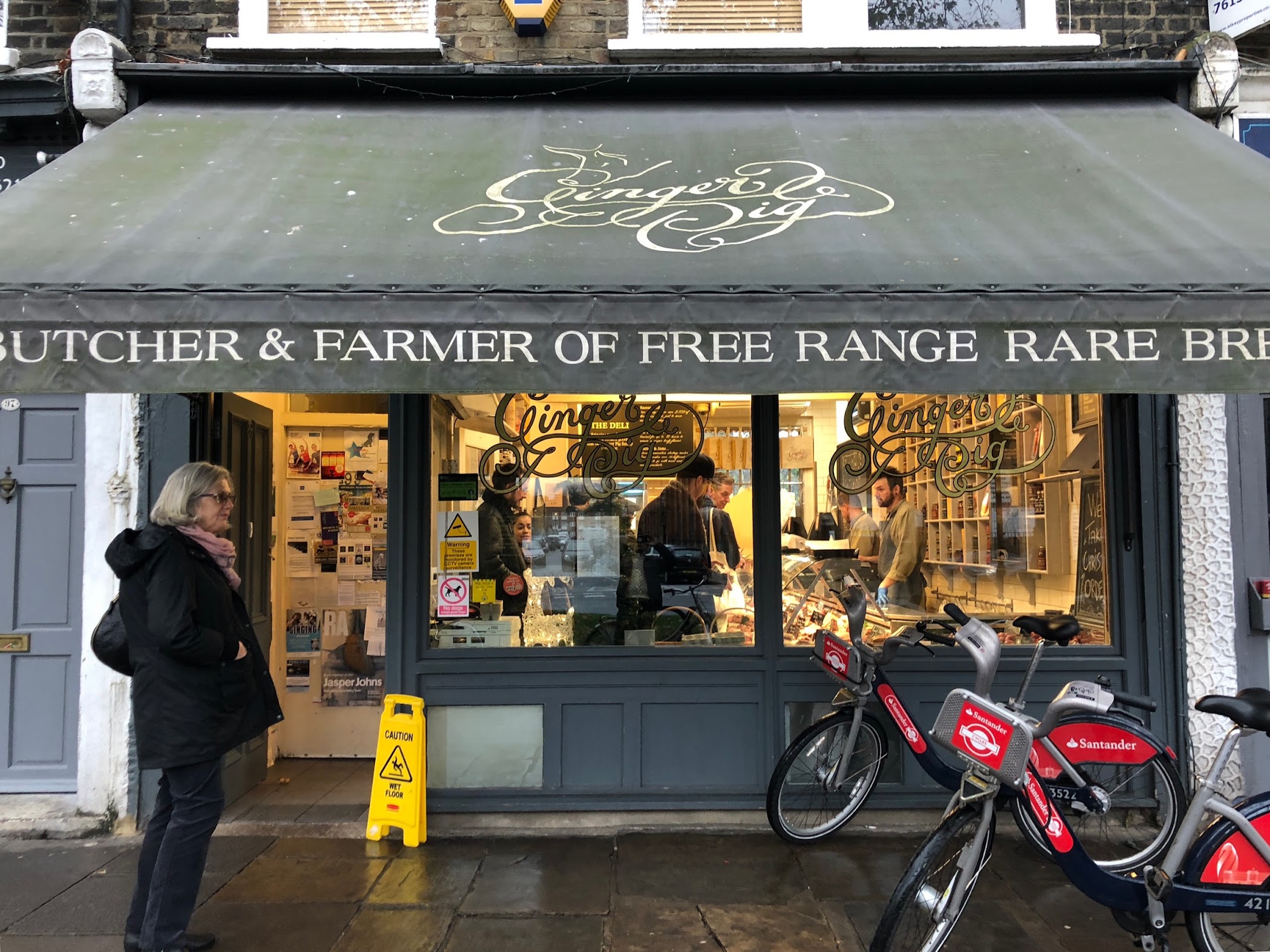 The Ginger Pig butcher shop, Victoria Park