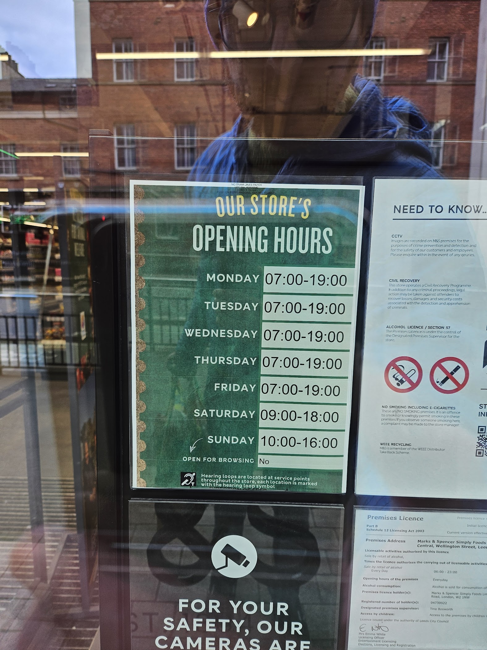 Arrival and context view at M&S | Foodhall | Leeds in Leeds, England.