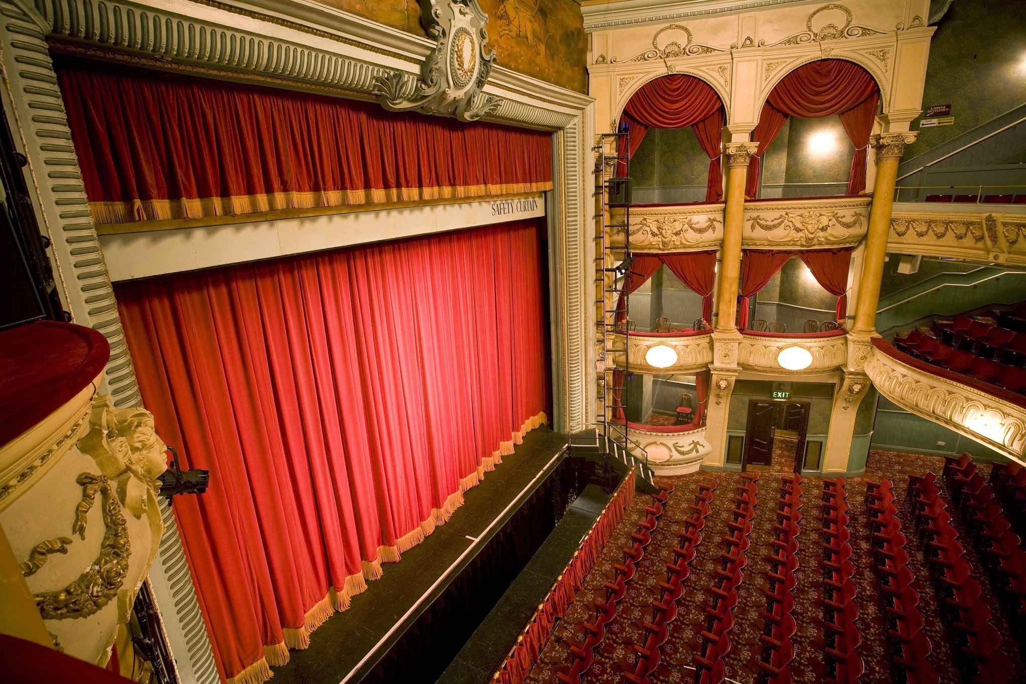 A first look at Grand Opera House, showing the venue approach or foyer feel you are actually walking into in York.