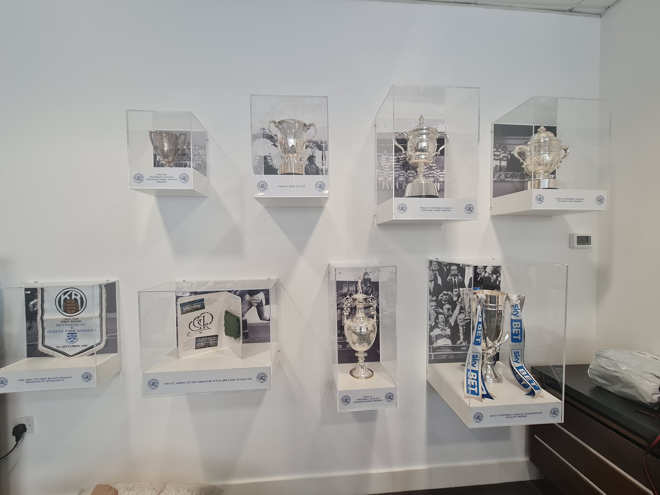 Arrival and context view at MATRADE Loftus Road Stadium in England.