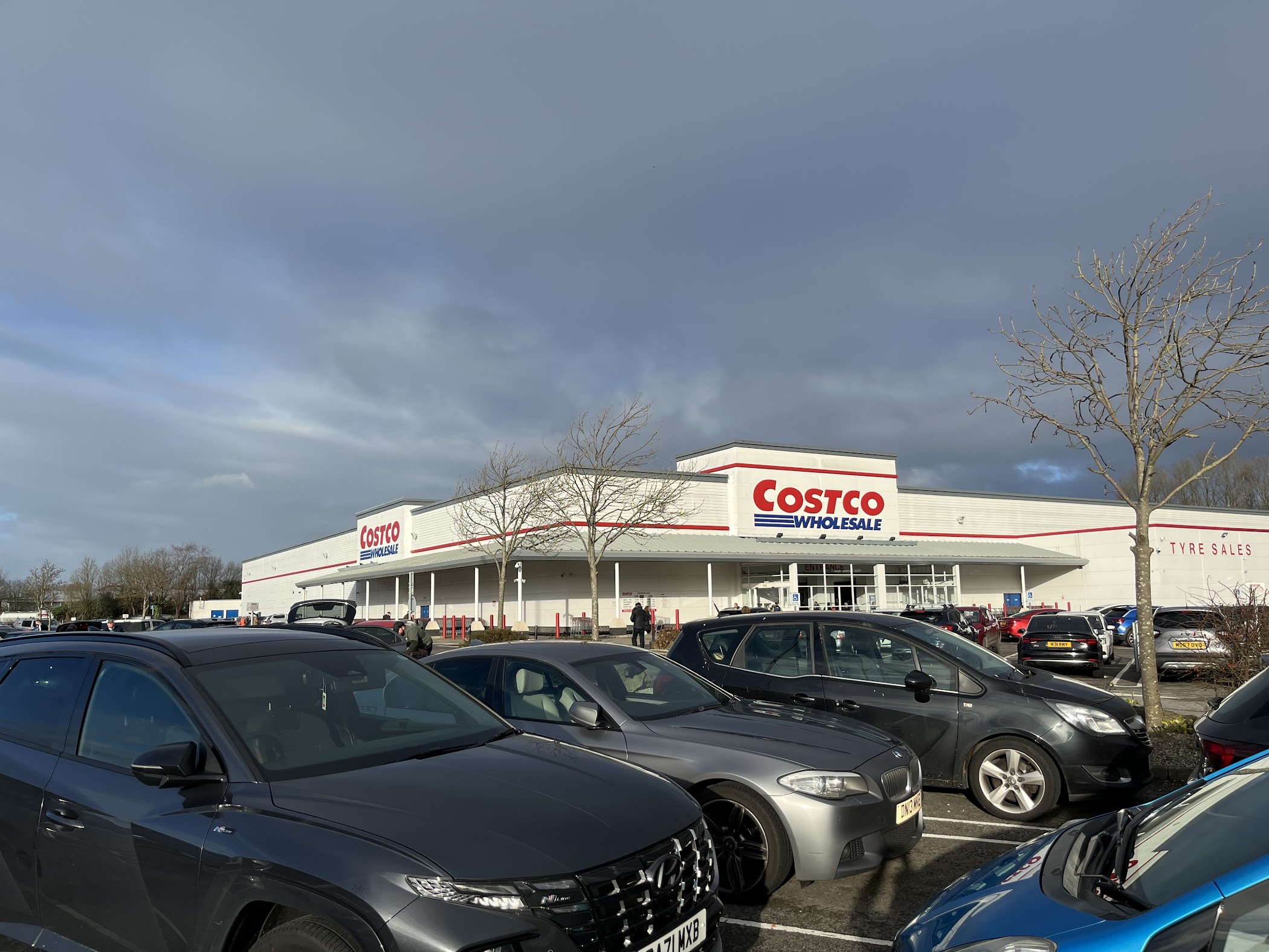 A first look at Costco | Manchester, showing the warehouse setting and the scale of the stop in Manchester.