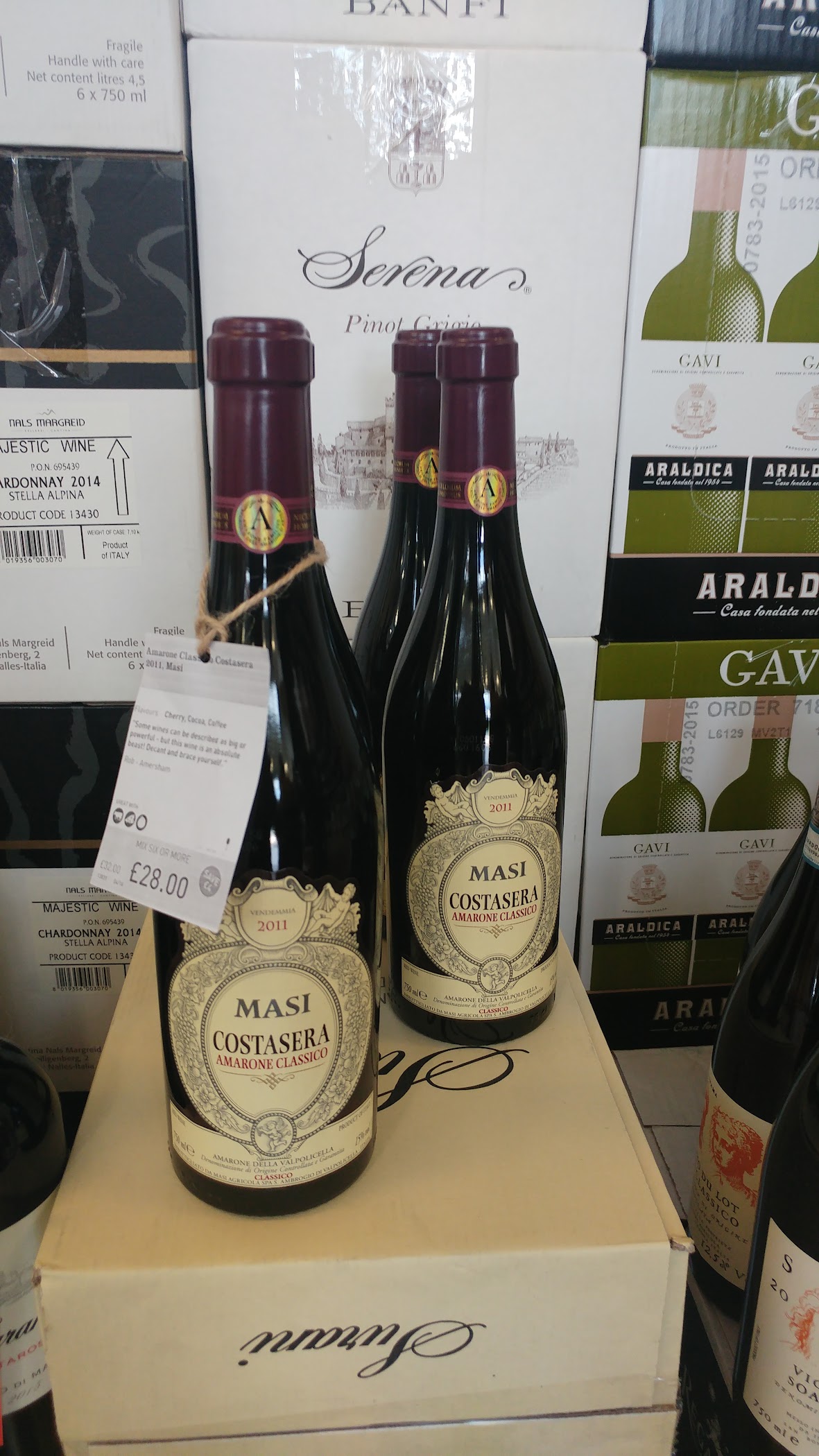Arrival and context view at Majestic Wine | Warehouse Esher in England.